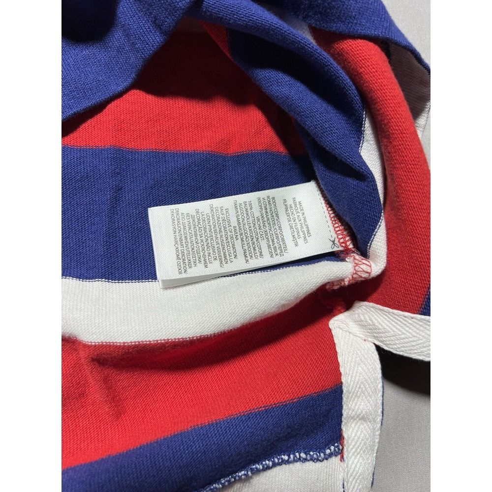 Polo Ralph Lauren‎ Rugby Shirt Men's M Striped Embroidered Patchwork Long Sleeve - Picture 6 of 11